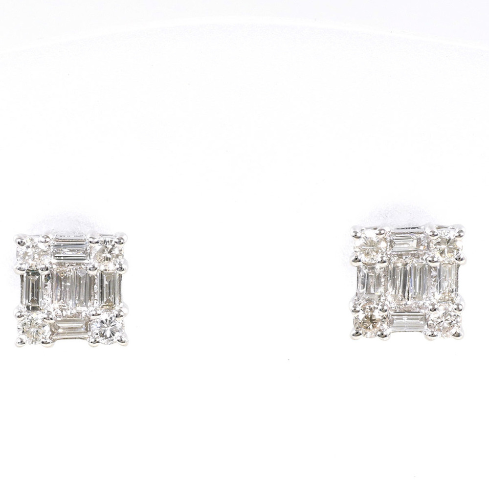VINTAGE Silver Diamond Earrings